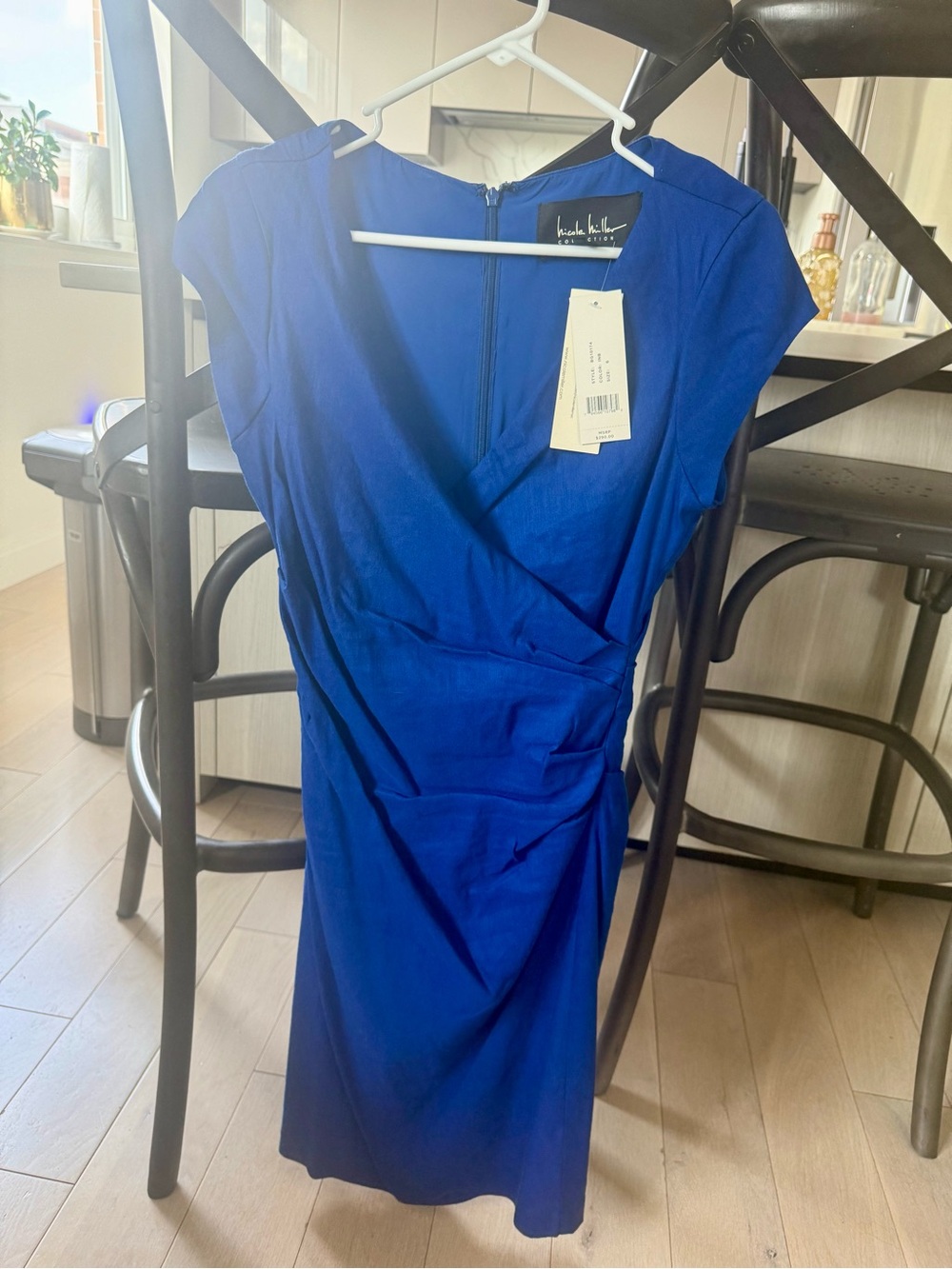 Nicole Miller Electric Blue Sheath Dress
